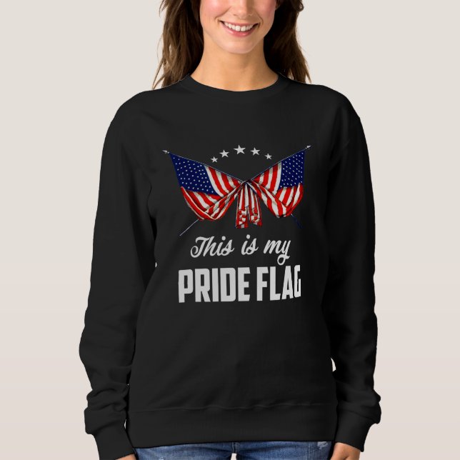 Camiseta This Is My Pride Flag American Flag Happy 4th of J (Frente)
