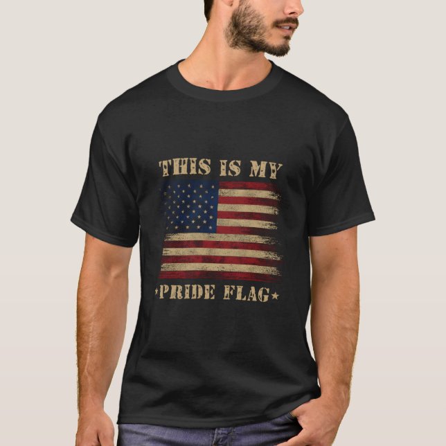 Camiseta This Is My Pride Flag American Usa 4Th Of July (Frente)