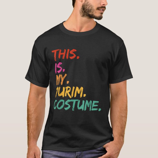 Camiseta This is my Purim Costume funny  (Frente)