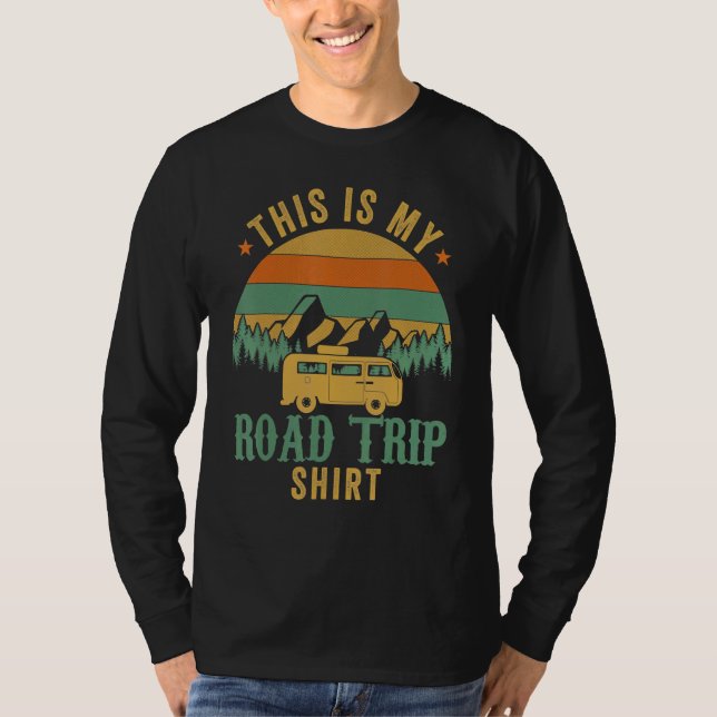 Camiseta This Is My Road Trip RV Camper Travel Family Vacat (Frente)