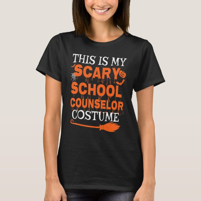 Camiseta This Is My Scary School Counselor Costume Spooky H (Frente)