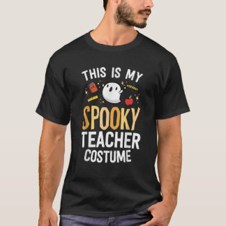 Camiseta This Is My Spooky Teacher Costume Kawaii Ghost Gro