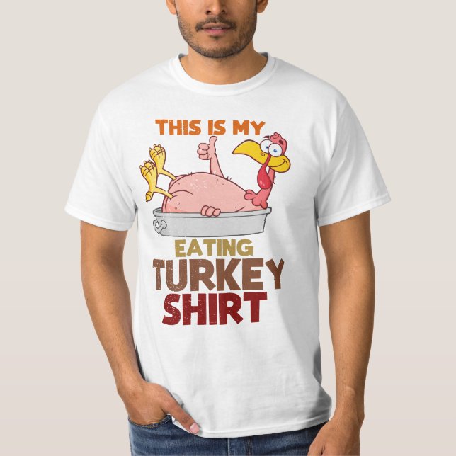 Camiseta This Is My Turkey Eating Shirt – Funny Thanksgivin (Frente)
