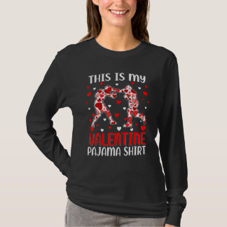 Camiseta This Is My Valentine Boxing Pajama Cute Valentines