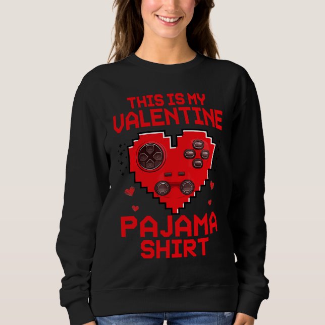 Camiseta This Is My Valentine Matching Family Gaming Gamer  (Frente)