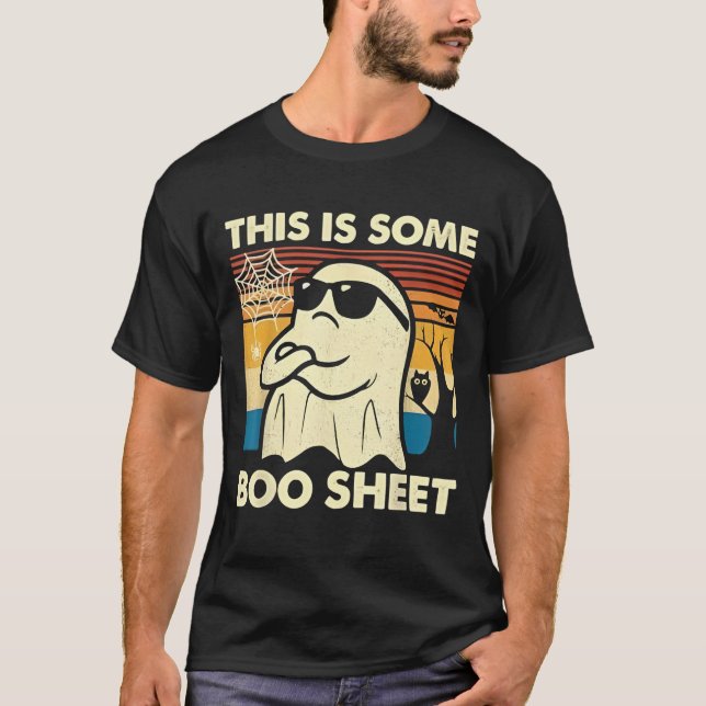 Camiseta This is Some Boo Sheet Ghost Retro Funny Halloween (Frente)