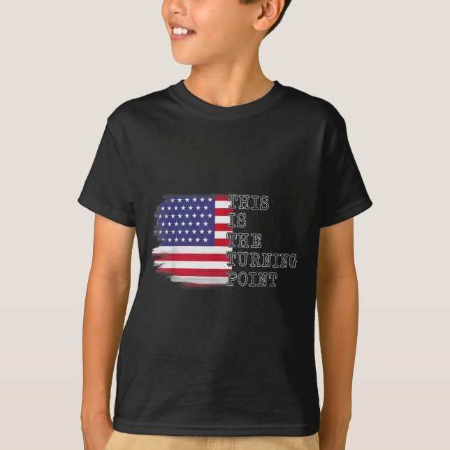 Camiseta This Is The Turning Int Tee Usa Flag For Men Women (Frente)