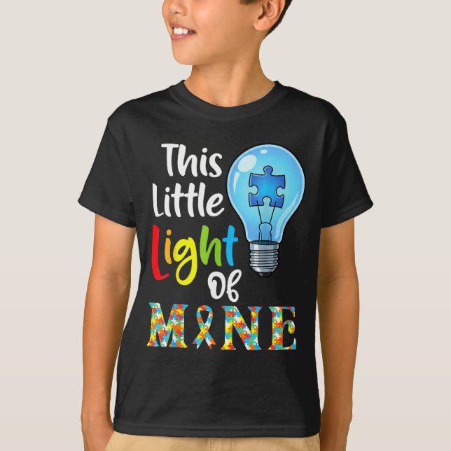 Camiseta This Little Light Of Mine Autism Awareness Support (Frente)