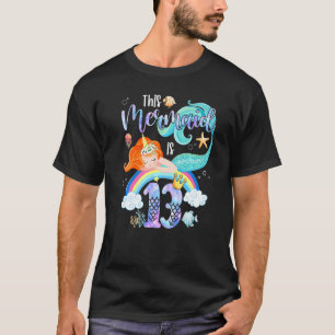 Camiseta This Mermaid Is 13th Birthday Girls Unicorn Magic