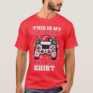 Camiseta This My Christmas Pajama Shirt Gaming Xmas Men Boy