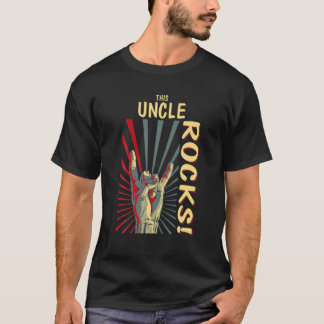 Camiseta This Uncle Rocks Vintage Retro Concert 70S 80S Fun