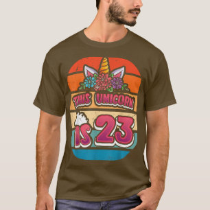 Camiseta This Unicorn is 23 Twenty-three Years Old Girl 23r