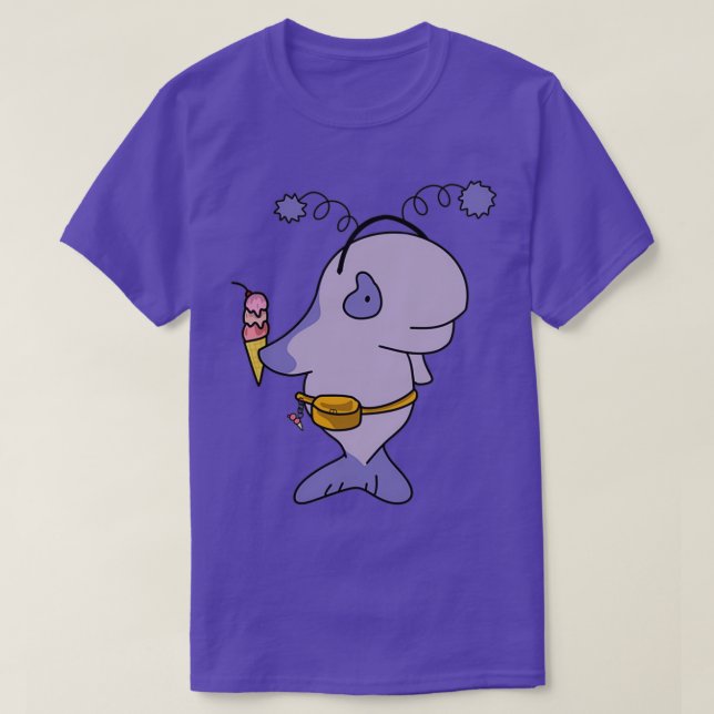 Camiseta This whale loves ice cream (Frente do Design)