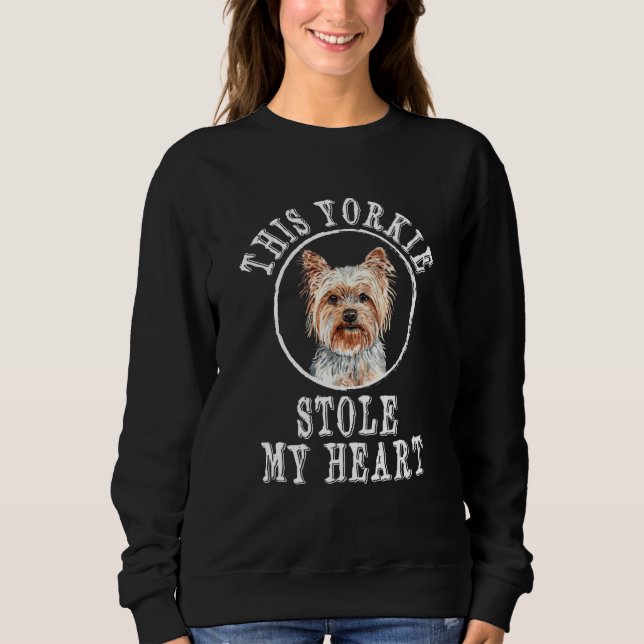 Camiseta This Yorkie Stole My Heart Yorkshire Terrier Dog (Frente)