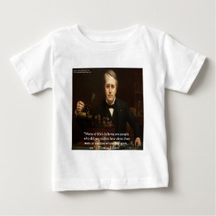 Camiseta Thomas Edison "B4 Success" Wisdom cita presentes