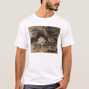 Camiseta Thomas Gainsborough uma paisagem montanhosa com