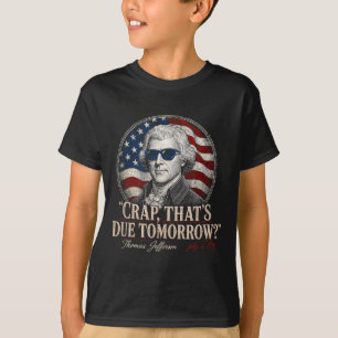 Camiseta Thomas Jefferson engraçado 3 de julho de 1776 venc