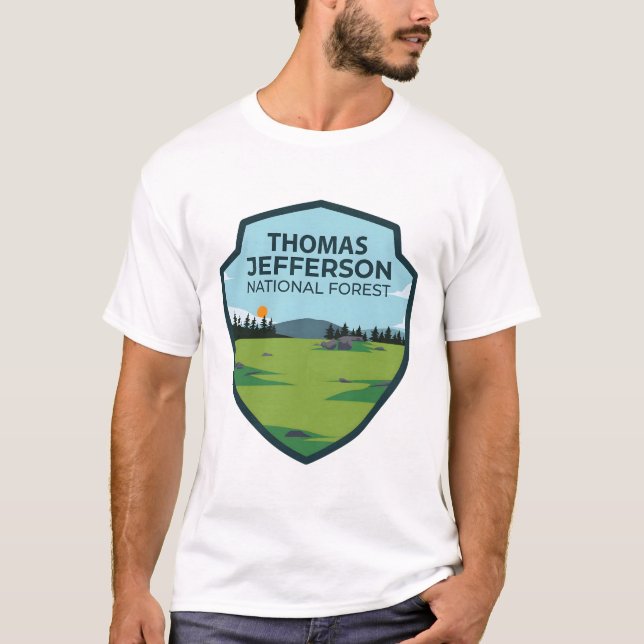 Camiseta Thomas Jefferson - Floresta Nacional (Frente)
