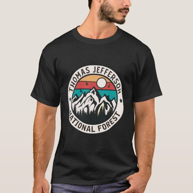 Camiseta Thomas Jefferson, floresta nacional (Frente)