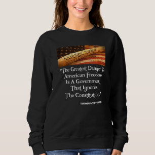 Camiseta Thomas Jefferson O Maior Perigo Para A Liberdade Q
