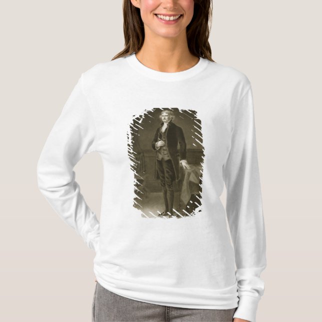 Camiseta Thomas Jefferson, ó presidente do Stat unido (Frente)