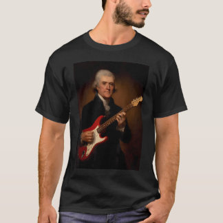 Camiseta Thomas Jefferson Tocando Elétrico