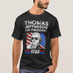 Camiseta Thomas Jefferson Usa Flag American Quarto De Julho