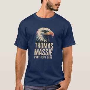 Camiseta Thomas Massie Presidente 2028 Libertário