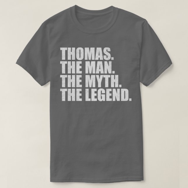 Camiseta Thomas Nome Thomas Nome Nome dado (Frente do Design)
