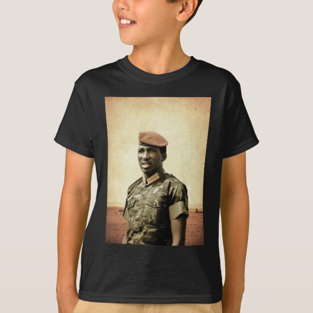 Camiseta Thomas Sankara - Burkina Faso - presidente (Frente)