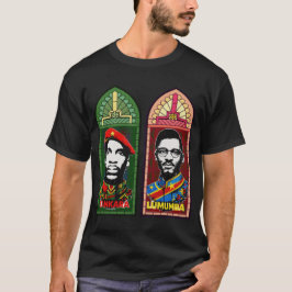 Camiseta Thomas Sankara Patrice Lumumba arte pan-africana