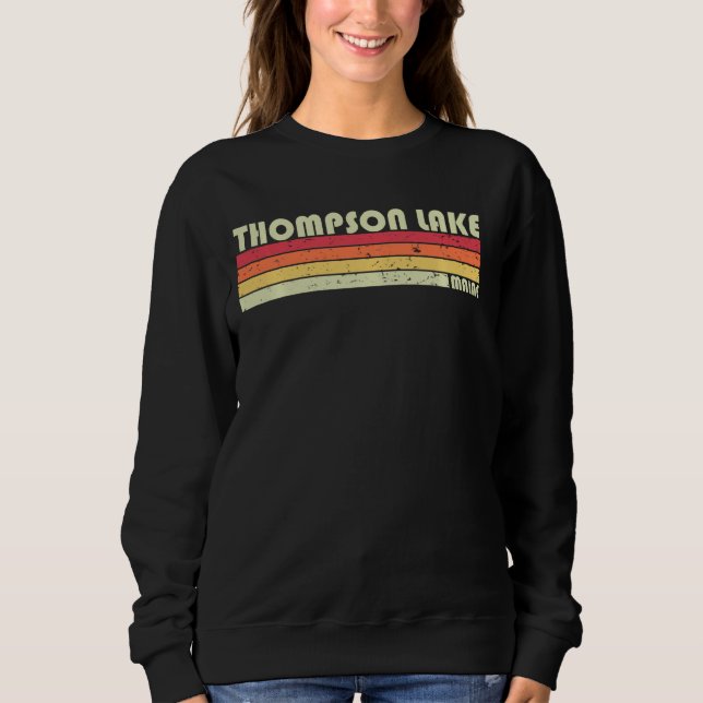 Camiseta Thompson Lake Maine Funny Camping Summer (Frente)