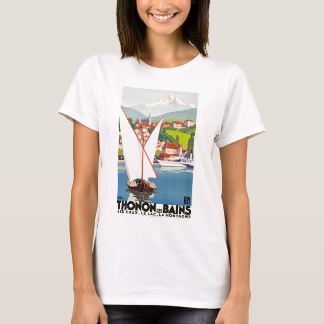 Camiseta Thonon Les Bains French Viagem Europe (Frente)