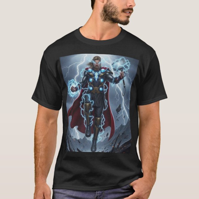 Camiseta Thor – God of Thunder Storm Power (Frente)