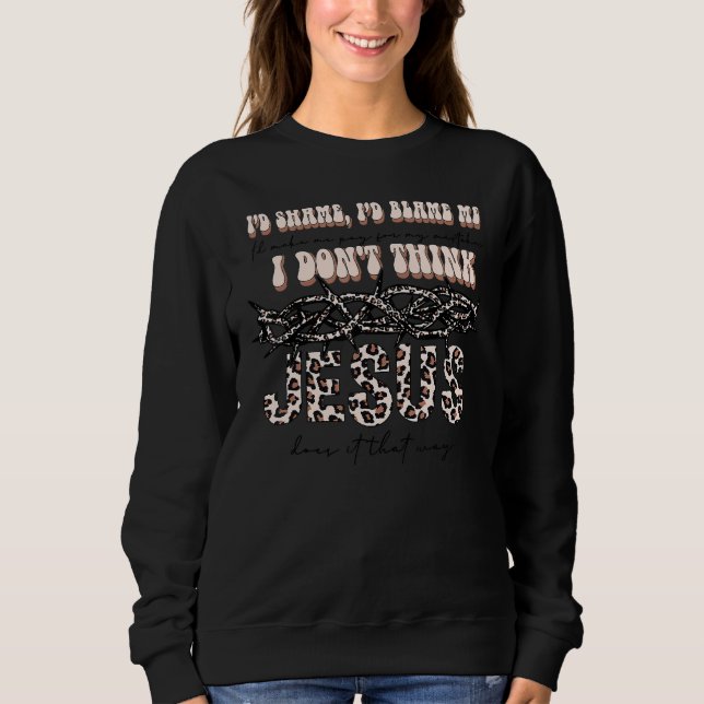 Camiseta Thorn Leopard Religioso Cristão Quu (Frente)
