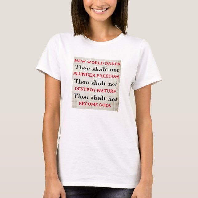 Camiseta Thou Shalt Not (light) (Frente)
