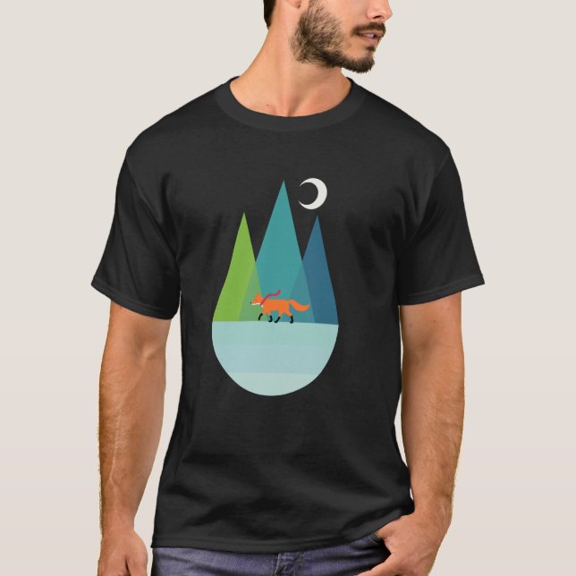 Camiseta Threadless Andy Westface Caminhar Sozinho Gráfico (Frente)
