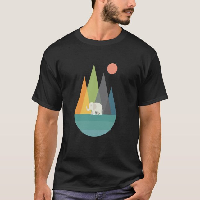 Camiseta Threadless Andy Westface Gráfico Caminhar em Paz (Frente)
