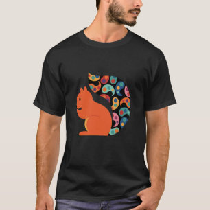 Camiseta Threadless Andy Westface Paisley Squirrel Gráfico