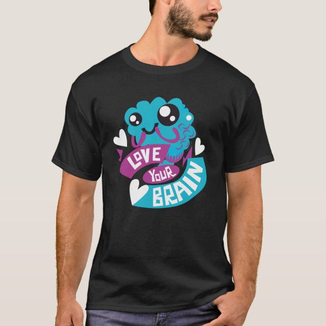 Camiseta Threadless Eu Amo Vísceras Amo Seu Cérebro Gráfico (Frente)
