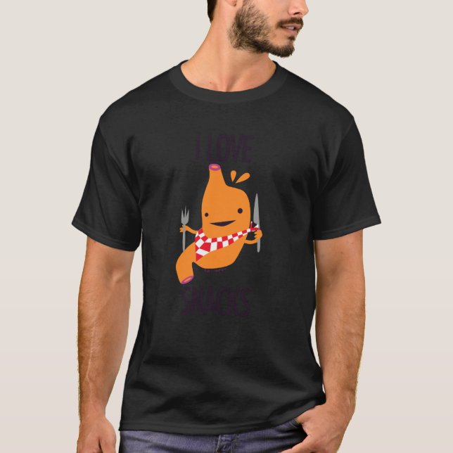 Camiseta Threadless Eu Amo Vísceras Estômago - Eu Amo Lanch (Frente)