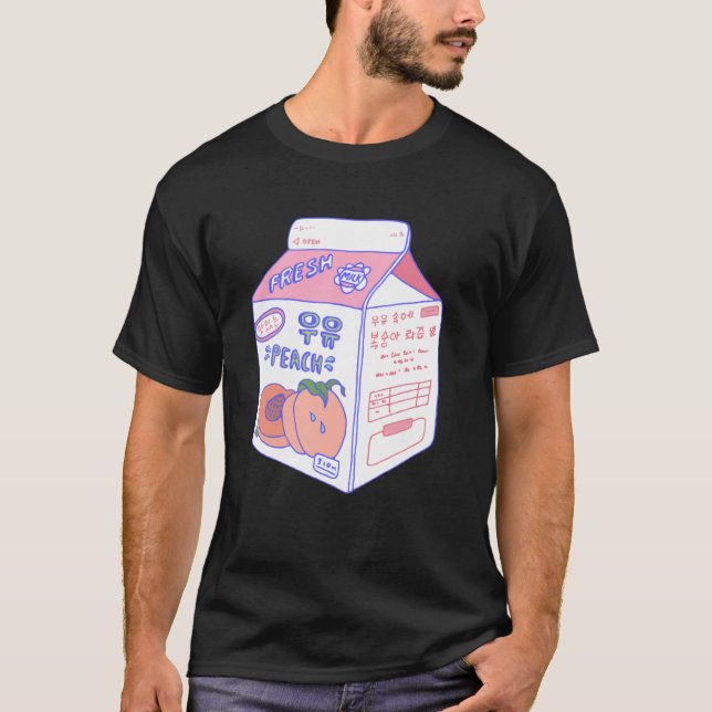 Camiseta Threadless Laura O'Connor Gráfico de Leite de Pêss (Frente)