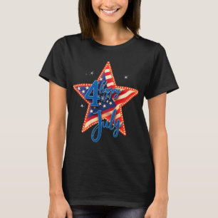 Camiseta Threads da Liberdade: Bold American Pride Impressõ