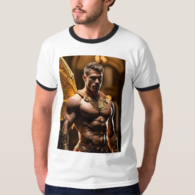 Camiseta "Threads Infernos: Design do Diabo" (Frente)