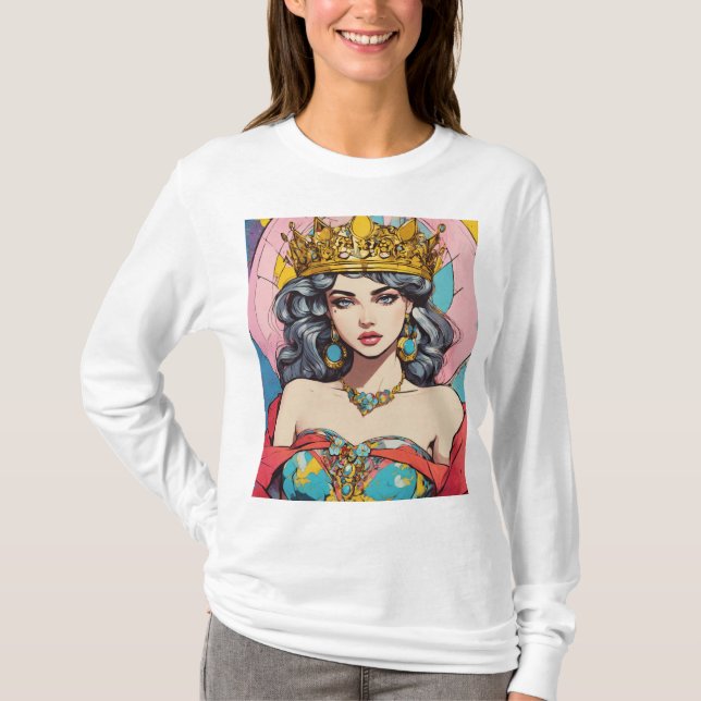 Camiseta Threads Melódicos: Designs Expressivos De Camisa-T (Frente)