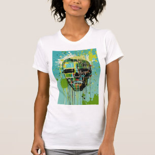 Camiseta "Threads Radiantes: Tee Projetado para Ela"