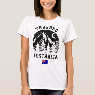Camiseta Thredbo Snowy Mountains Austrália Resort Alpin