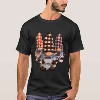 Camiseta Three Coffee Gnomes Gnome Coffee Coffee Gnome