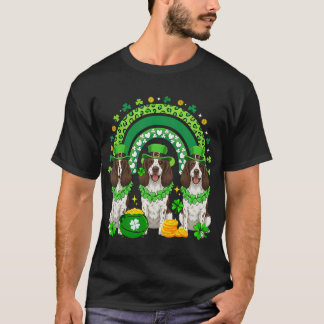 Camiseta Three Cute English Springer Spaniels Patrick's Day