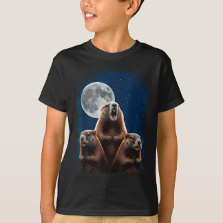Camiseta Three Groundhogs And A Moon Funny Groundhog Day 